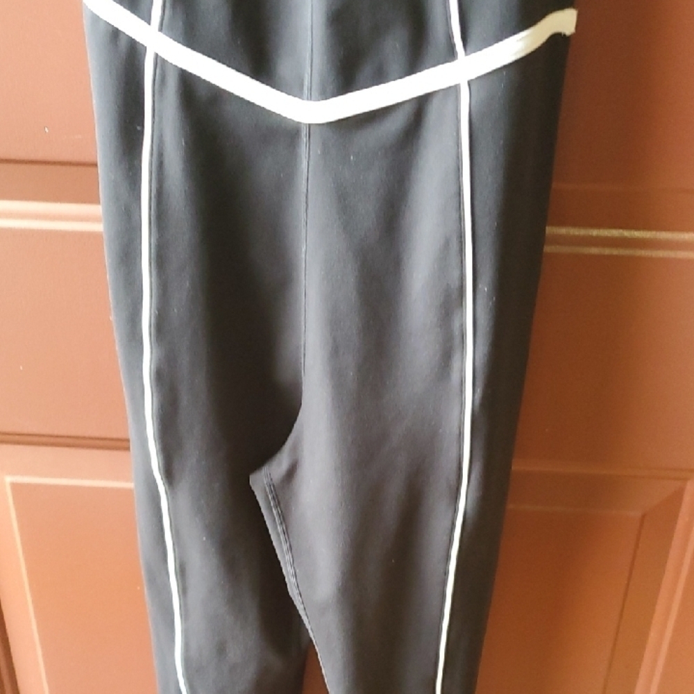 Altar'd State Black Jumpsuit with White Accents - Picture 7 of 12